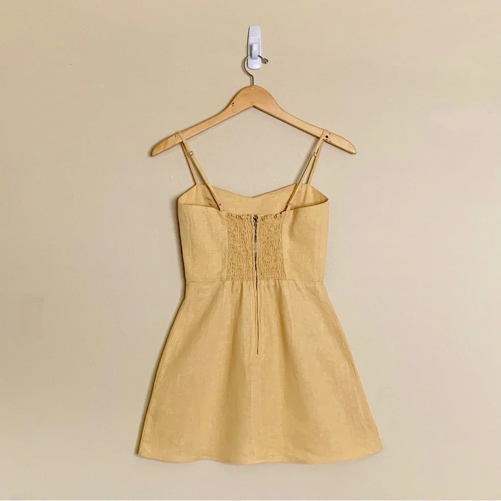 Reformation | Audrey Linen Mini Dress - Picture 3 of 9